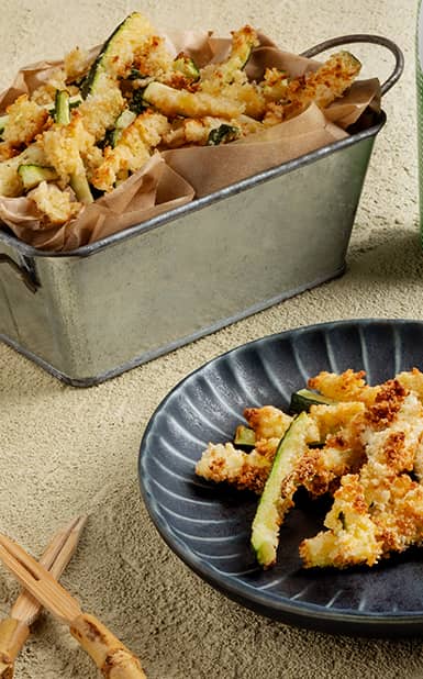 Palitos de curgete na air fryer