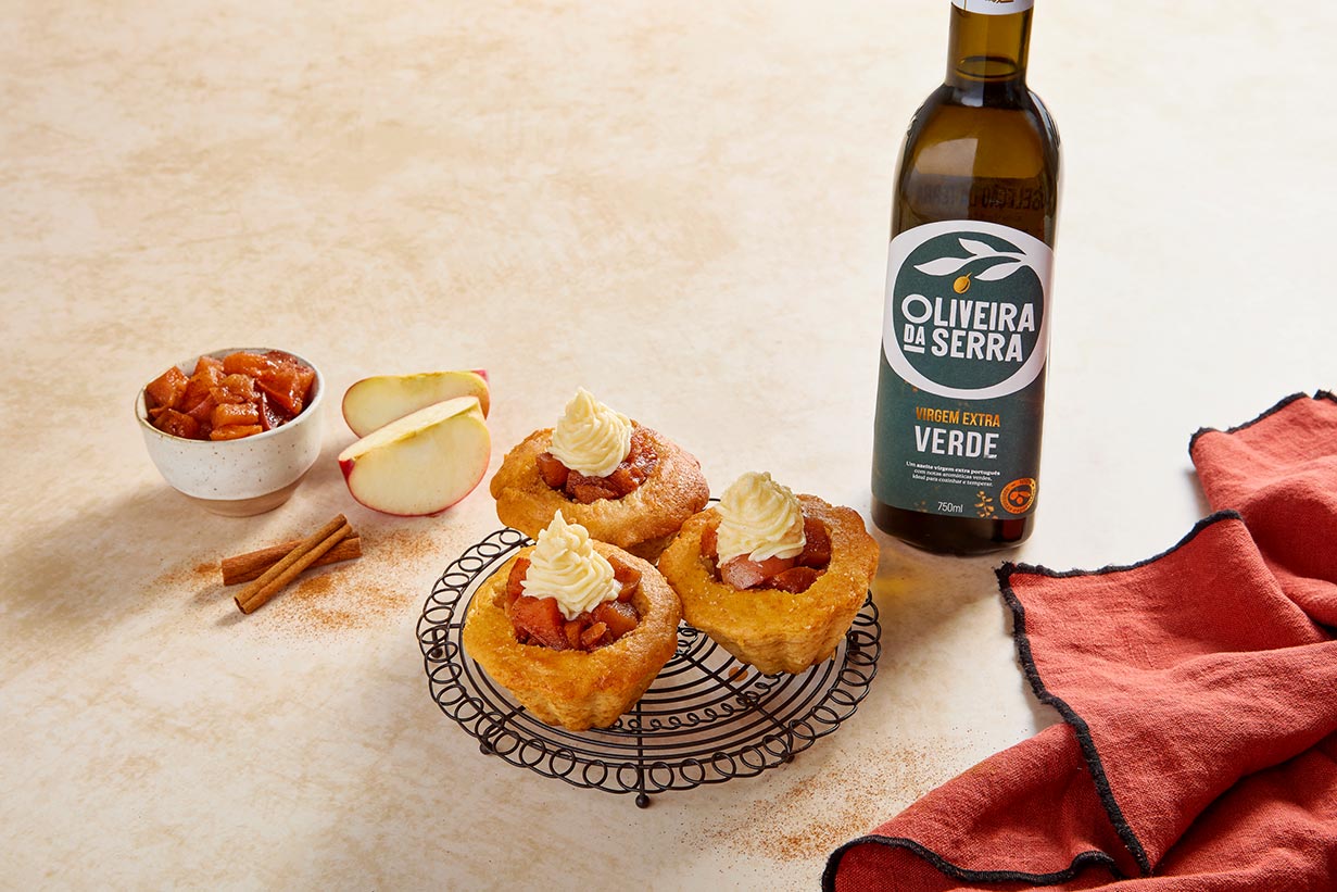 Cupcakes de maçã e canela