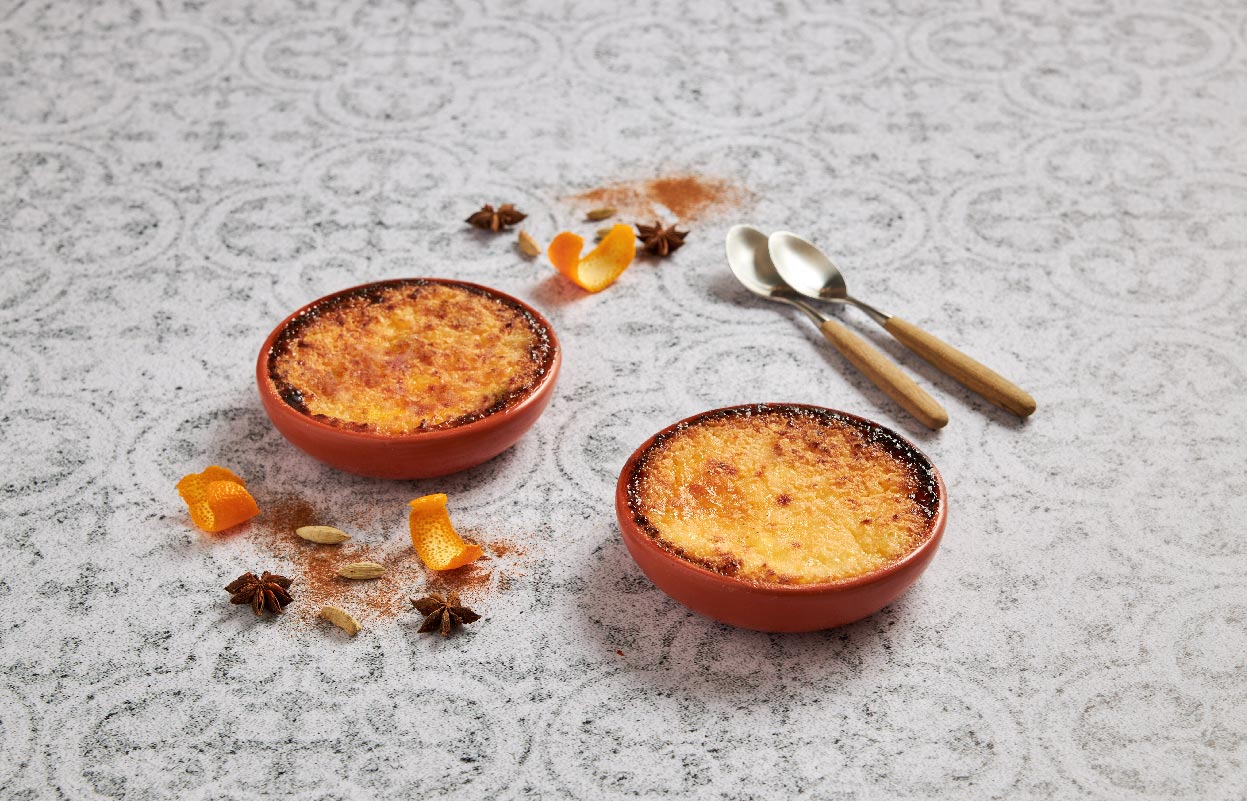 Arroz doce caramelizado com especiarias doces