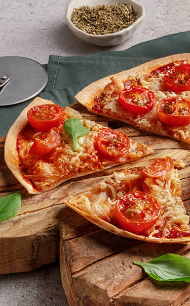 Pizza de tortilha na air fryer