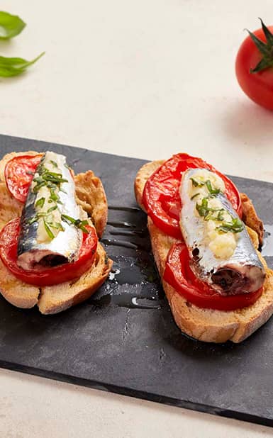 Sardinha no forno com tomate