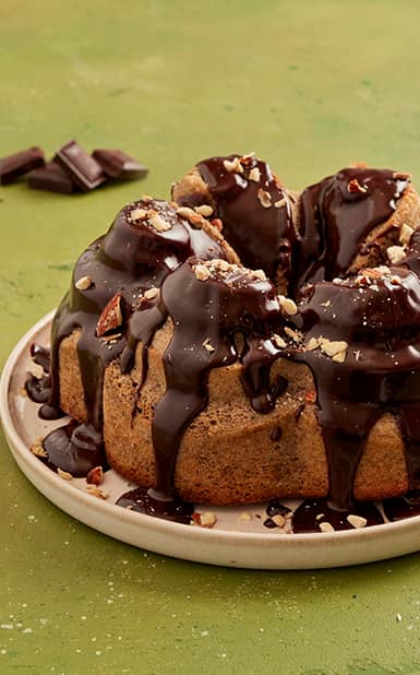 Bolo de Casca de Banana Com Chocolate