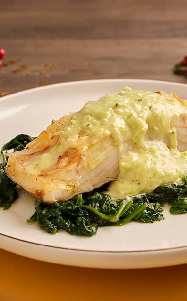 Bacalhau Com Molho de Alho-francês e Parmesão